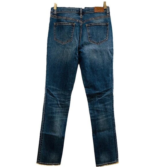 JOHNNY WAS Medium Wash Straight Leg Midrise Rise Blue Jeans Sz 25 - Picture 6 of 6